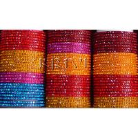 KWKRKT001 Wholesale Lot of Traditional Indian Glass Bangles