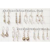 KWKSKM045 Sleek Designs Silver Look 350pc Fashion Earrings
