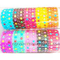 KWLKKQ001 40 acrylic stones studded bangles sets in 10 different colours