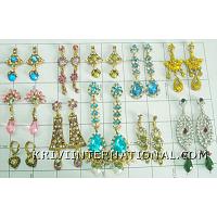 KWLKLL001 Wholesale Lot of 50 Pairs of Stone Studded Earrings