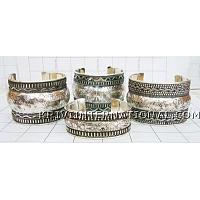 KWLLKM004 Wholesale Lot 100 Metal Cuff Bracelets