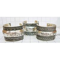 KWLLKM005 Combo Pack of 5 Metal Cuff Bracelets