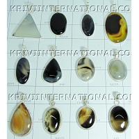 KWLLKT004 Lot of 750 gms (26.45 oz) Cab Stone Onxy Pendants